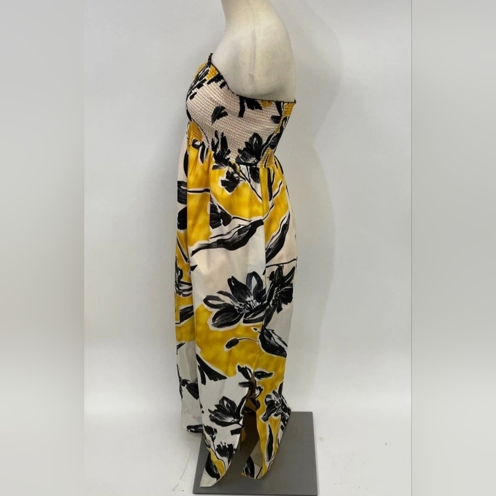 SILK 100% Floral Strapless Maxi Size Xs Fits 2-8 Stretch Tube Top BGBG - Picture 4 of 17
